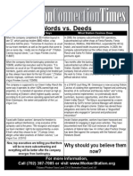 Words vs Deeds