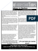 Palabras vs Hechos