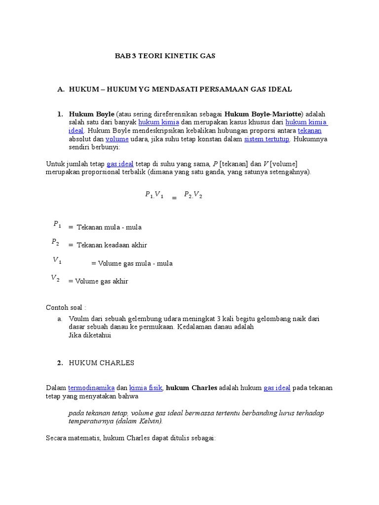 Contoh Soal Hukum Boyle Gay Lussac
