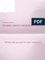 Talking About Vacation