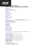 CRSCTL Commands in Oracle RAC