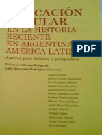 Educacion popular en la Historia Reciente en Argentina y America Latina