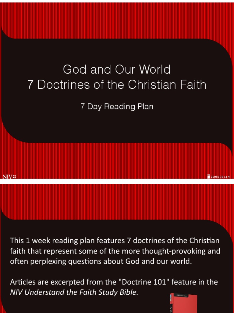 God and Our World - 7 Day Reading Plan | PDF | Philosophy