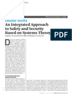 Inside Risks An Integrated Approach to Safety and Security Based on Systems Theory
