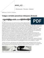 ( (O - CarlosSuarez - O) ) Vulgus Veritatis Pessimus Interpres (Artaud)