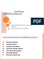 Contoh Proposal Kewirausahaan