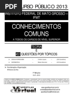 Apostila de Concurso Ifmt 2013