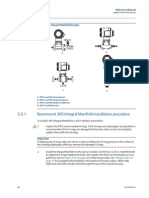 3.5.1 Rosemount 305 Integral Manifold Installation Procedure