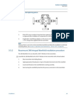 3.5.2 Rosemount 306 Integral Manifold Installation Procedure
