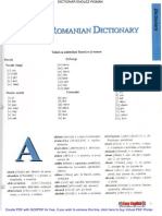 Dictionar Englez Roman