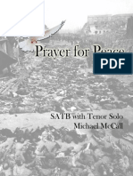 Prayer For Peace - Full Score With Cover