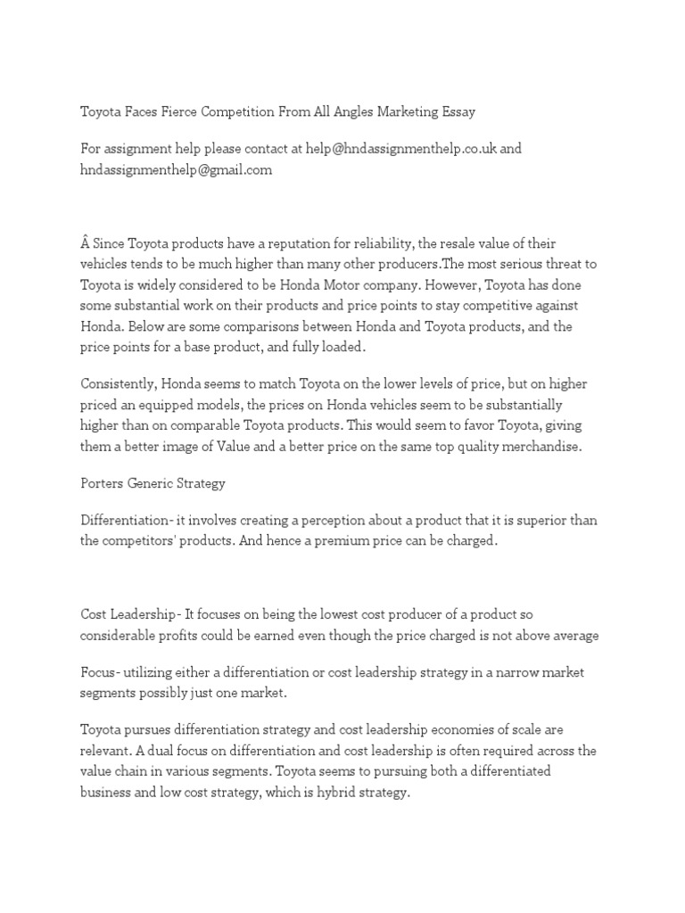 Toyota research paper image