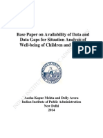 Base Paper on Data Gaps Child Women11sept14