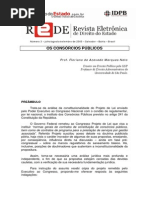 Floriano de Azevedo Marques - Artigo sobre Consorcios Publicos