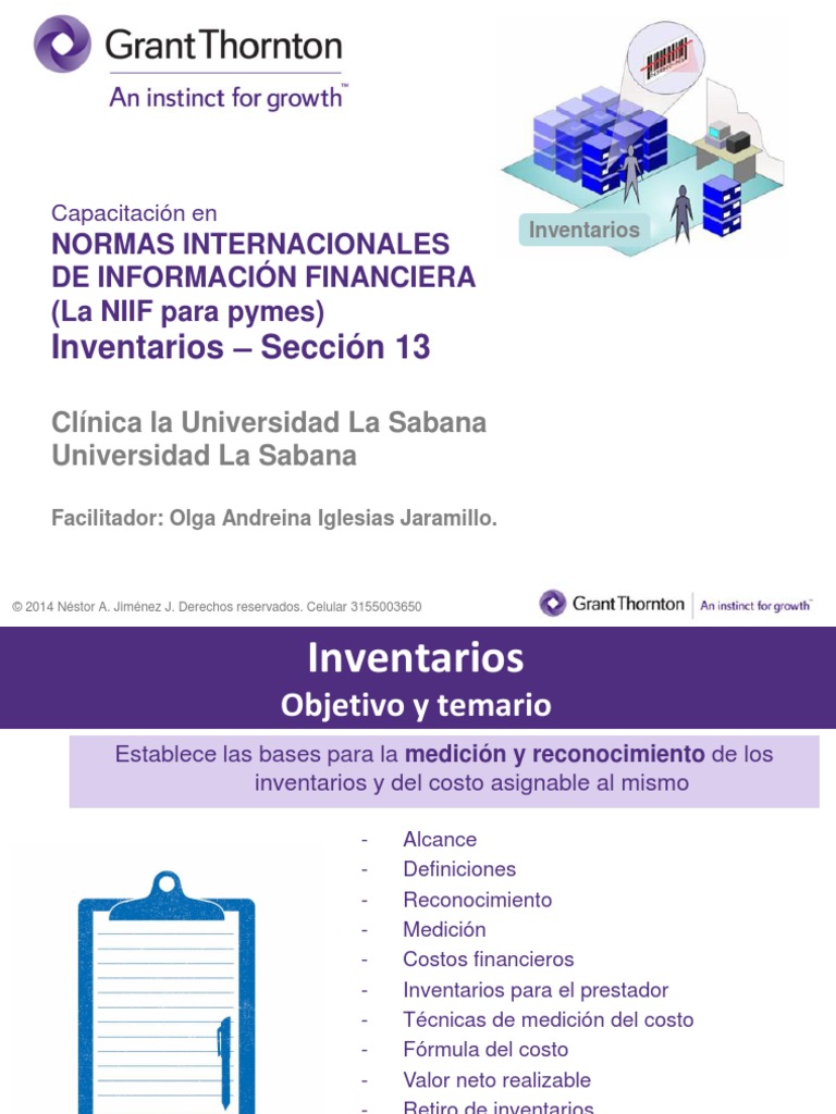 Sección 13 Inventarios NIIF para Pymes Beneficio (economía) normas internacionales de