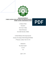 Dollar or Peso? Forecasting Dollar-Peso Exchange Rates Using Various Forecasting Methodologies