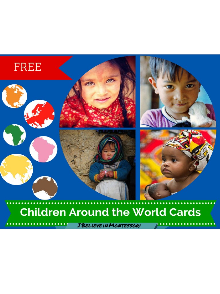 Montessori Cards for Global Diversity | PDF | Art | Wellness