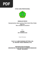 Makalah Revisi Etika Profesi Keguruan