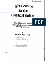 Benedict Robert Sight Reading For The Classical Guitar Level IV V PDF