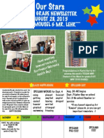 Third Grade Newsletter AUGUST 28, 2015 MS. MOUSEL & MR. LEHR