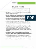 Talking Points On Letterhead