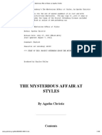 The Mysterious Affair at Styles, by Agatha Christie