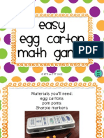 Easy Egg Carton Math Game!: © KTP On TPT 2012
