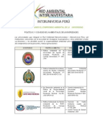 Universidades Con Politica y Comite Ambiental_setiembre 2015