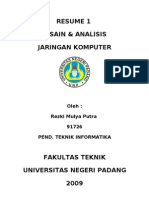 Desain & Analisis JarKom (Resume 1)