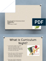 curriculum night- 2015