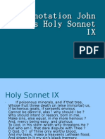 Annotation John Donne's Holy Sonnet IX