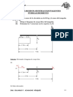 Mecánica Racional: Fuerzas y Momentos en Cuerpos Rígidos