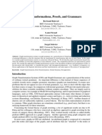 Graph Transformations, Proofs, and Grammars