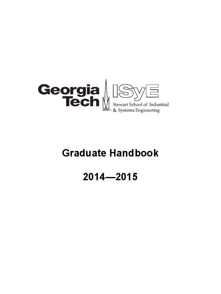 Graduate Handbook | PDF | Doctor Of Philosophy | Academic Degree