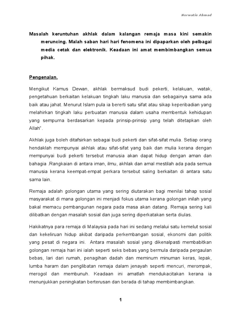 1 Masalah Keruntuhan Akhlak 002 Pdf