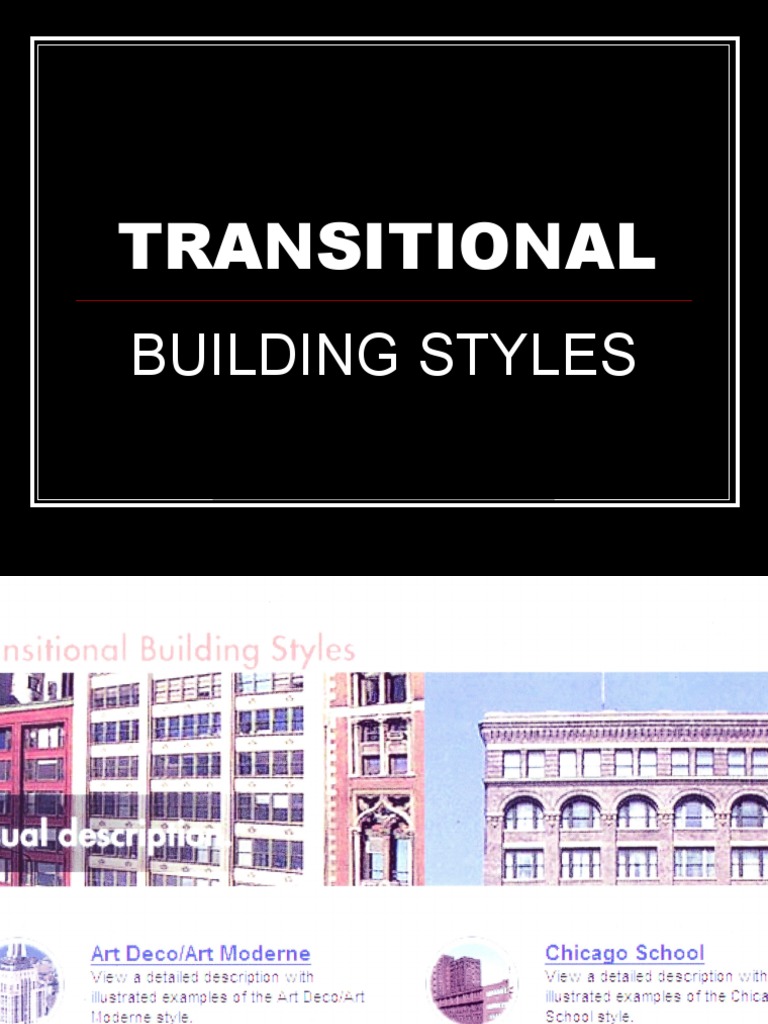 Transitional Buiding Styles | PDF