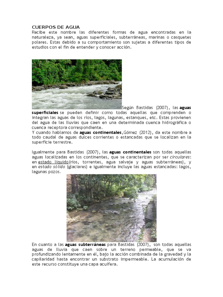 Cuerpos de Agua | PDF | Océanos | océano Atlántico