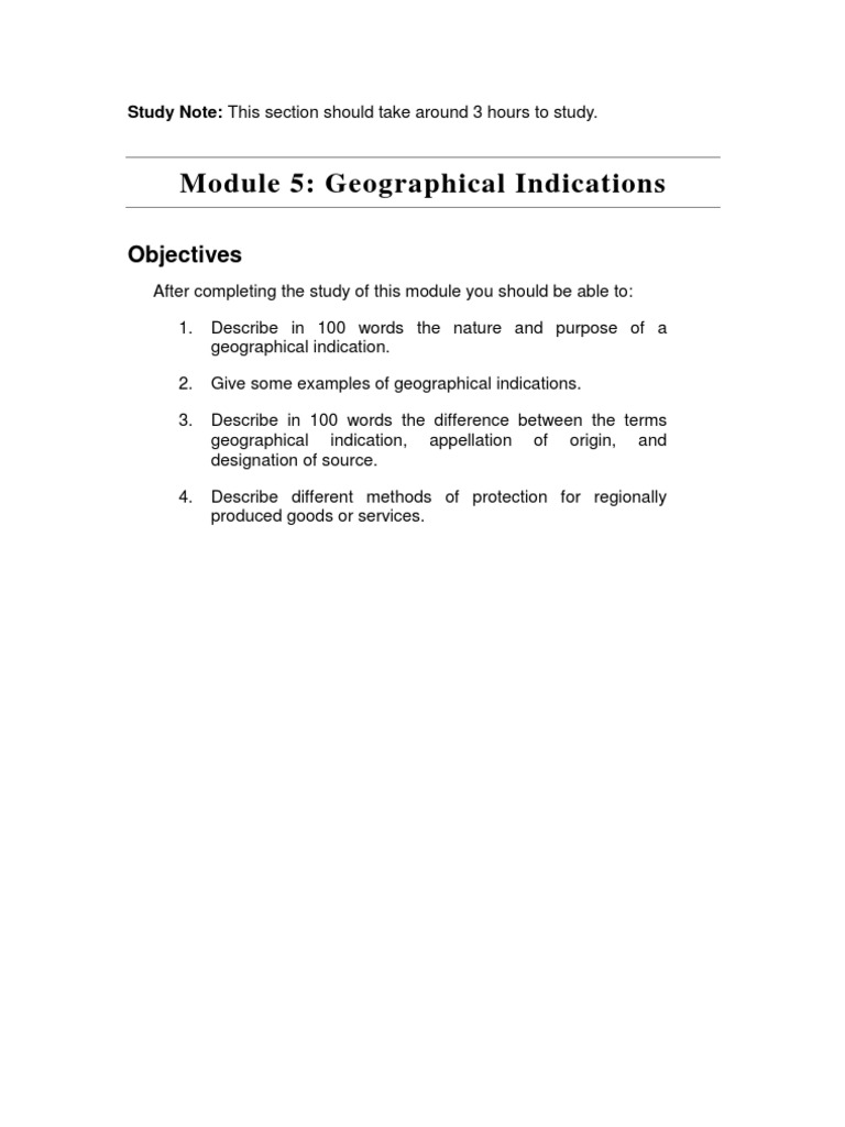 thesis on geographical indications