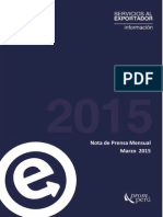 Informe Promperu MARZO 2015