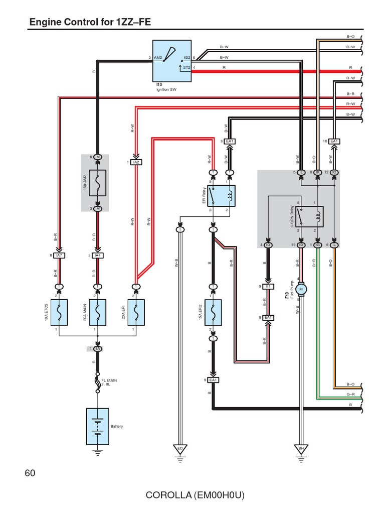 Engine Control Toyota Corolla 2006 | PDF | Ignition System | Fuel Injection