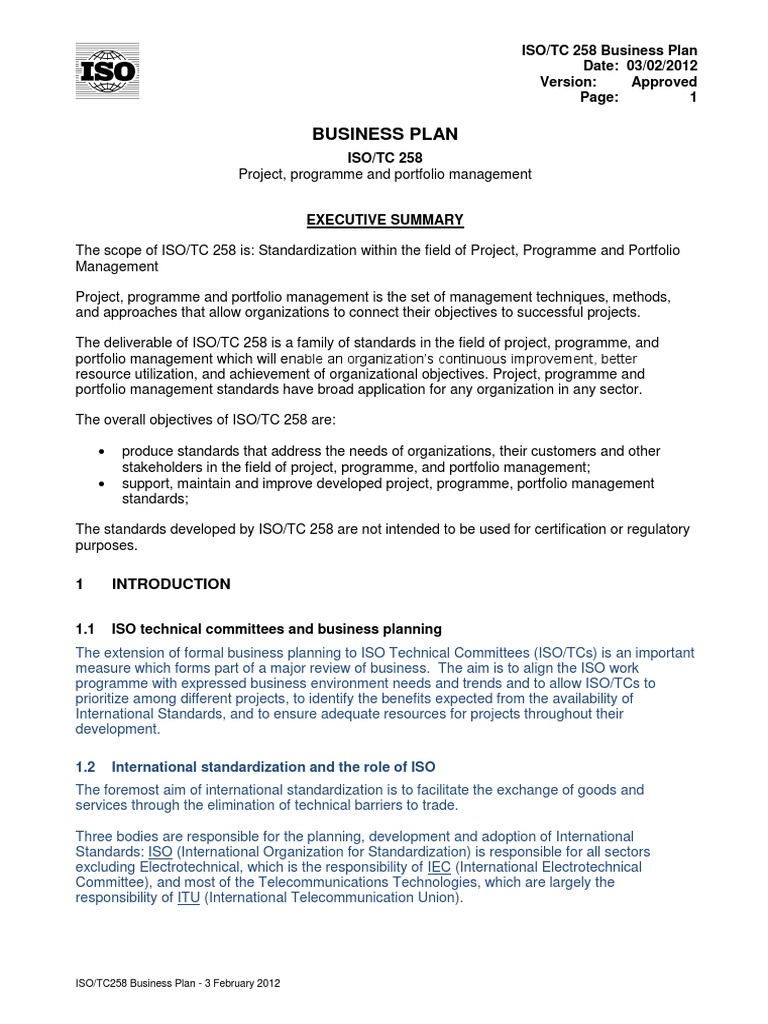 ISO/TC 258 Project Management Standards | PDF | International ...