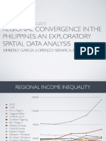 THSECO1 / APRIL 10, 2015: Regional Convergence in The Philippines: An Exploratory Spatial Data Analysis