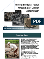 Teknologi Produksi Pupuk Organik Dari Limbah Agroindustri