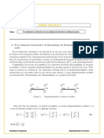 Procedimiento Sistemático de Ensamblaje de Elementos Unidimensionales