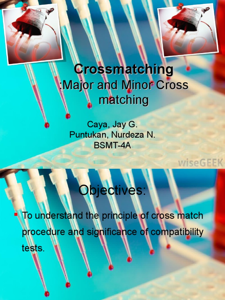 Understanding the Phases and Principles of Crossmatching Through a