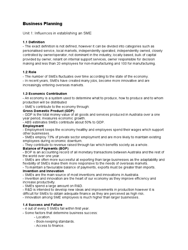 Business Studies Notes: Unit 3 | PDF | Franchising | Entrepreneurship