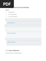 11.importing Blocks and Code Modules: Import Statement