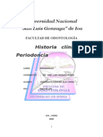 Historia Clinica de Periodoncia
