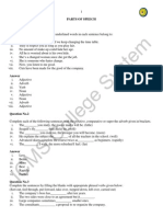 They'll Respect You As Long As You Play Fair.: Chapter 1 (Part B) Parts of Speech Question No.1