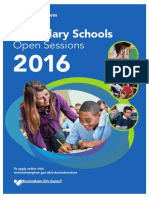 Secondary Schools: Open Sessions